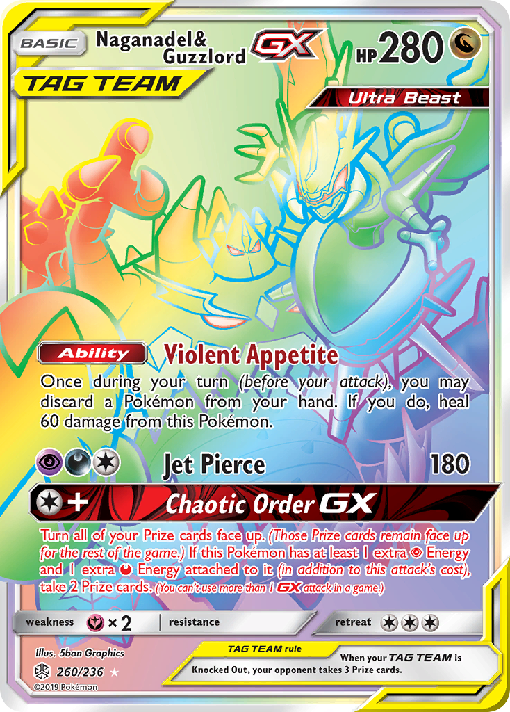 Naganadel & Guzzlord GX (260/236) [Sun & Moon: Cosmic Eclipse] - Waypoint Games CA