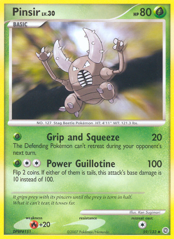 Pinsir (59/132) [Diamond & Pearl: Secret Wonders] - Waypoint Games CA