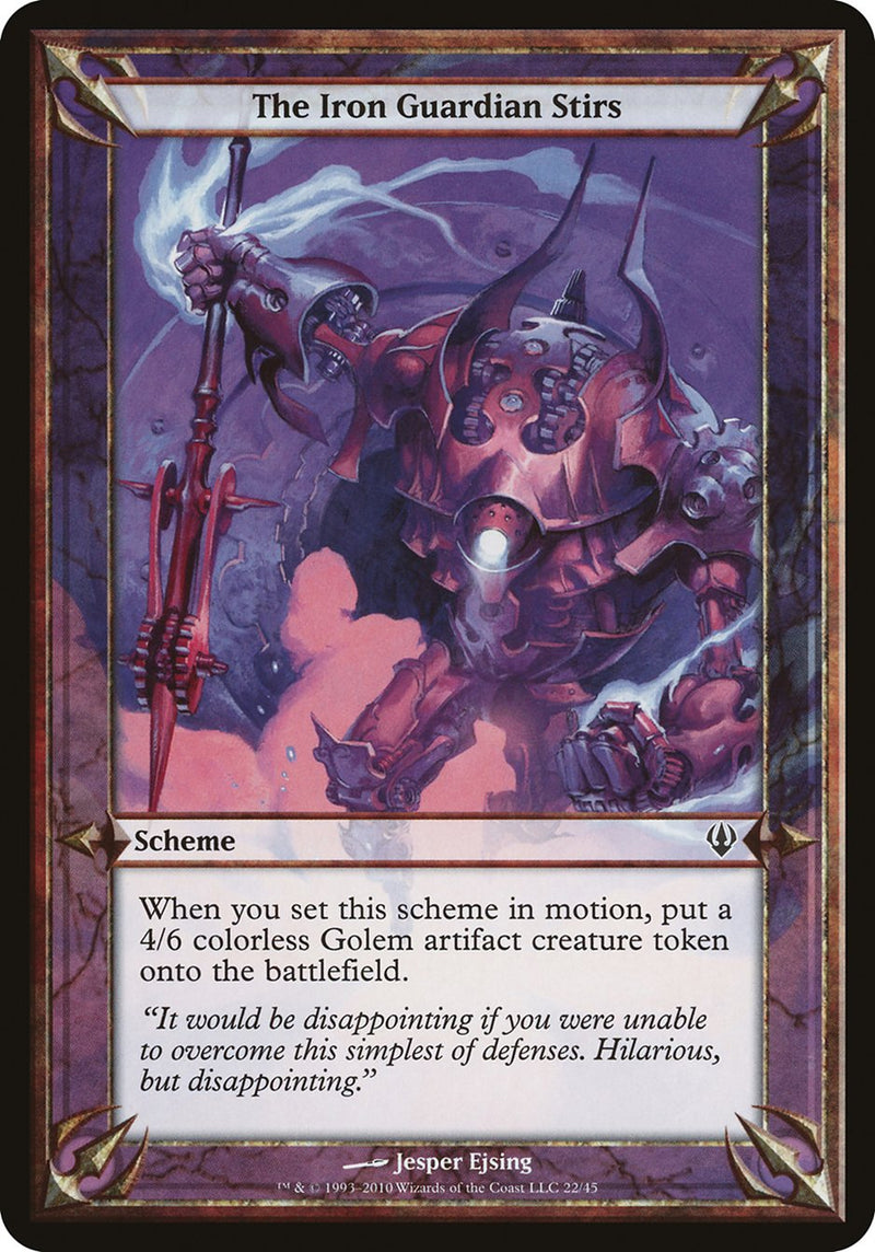 The Iron Guardian Stirs (Schemes) [Archenemy Schemes] - Waypoint Games CA