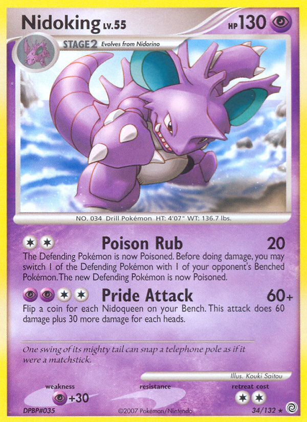 Nidoking (34/132) [Diamond & Pearl: Secret Wonders] - Waypoint Games CA