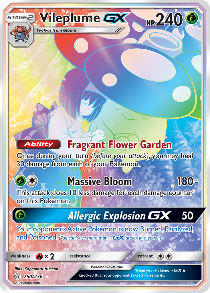 Vileplume GX (250/236) [Sun & Moon: Cosmic Eclipse] - Waypoint Games CA