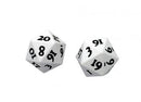 Heavy Metal D20 Dice White