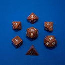 Dice,Gemstone 7 PRG Set, Gold Sandstone