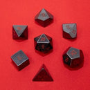 Dice Gemstone 7 RPG Set, Hematite