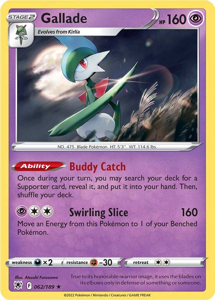 Gallade (062/189) [Sword & Shield: Astral Radiance] - Waypoint Games CA