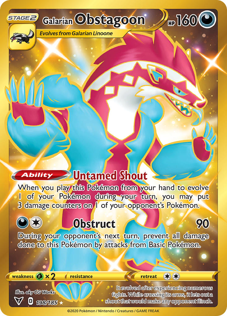 Galarian Obstagoon (198/185) [Sword & Shield: Vivid Voltage] - Waypoint Games CA