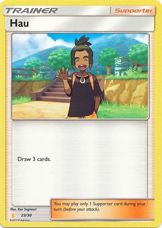 Hau (23/30) [Sun & Moon: Trainer Kit - Alolan Raichu] - Waypoint Games CA