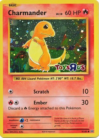 Charmander (9/108) (Toys R Us Promo) [XY: Evolutions] - Waypoint Games CA