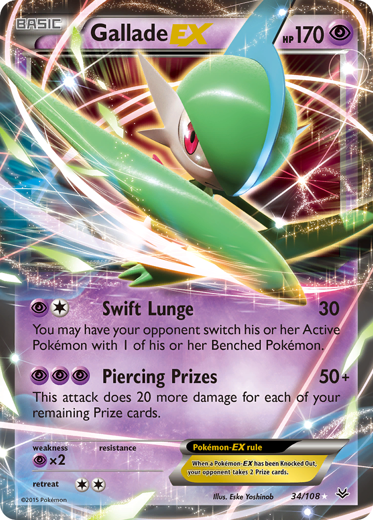 Gallade EX (34/108) [XY: Roaring Skies] - Waypoint Games CA