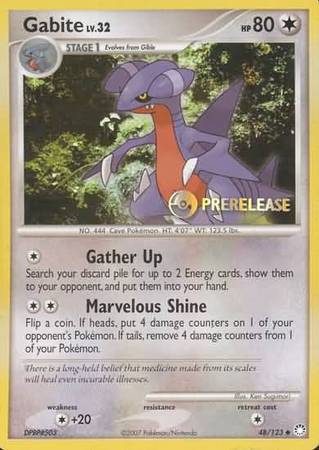 Gabite (48/123) (Prerelease Promo) [Diamond & Pearl: Black Star Promos] - Waypoint Games CA