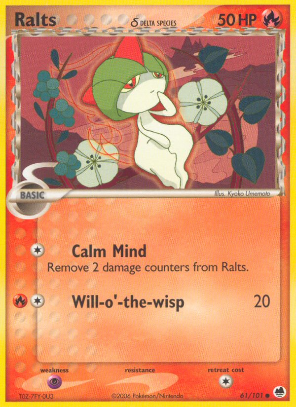 Ralts (61/101) (Delta Species) [EX: Dragon Frontiers] - Waypoint Games CA