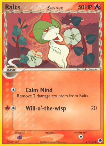 Ralts (61/101) (Delta Species) [EX: Dragon Frontiers] - Waypoint Games CA