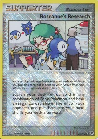 Roseanne's Research (125/132) (League Promos) [Diamond & Pearl: Secret Wonders] - Waypoint Games CA