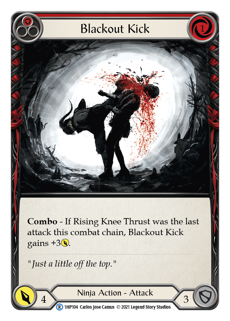 Blackout Kick (Red) [1HP104] (History Pack 1) - Waypoint Games CA
