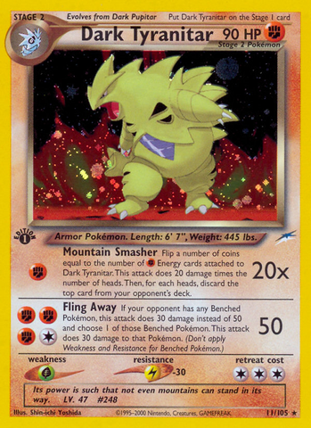 Dark Tyranitar (11/105) [Neo Destiny 1st Edition] - Waypoint Games CA