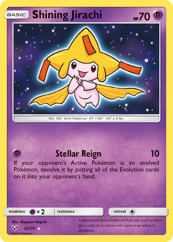 Shining Jirachi (42/73) [Sun & Moon: Shining Legends] - Waypoint Games CA