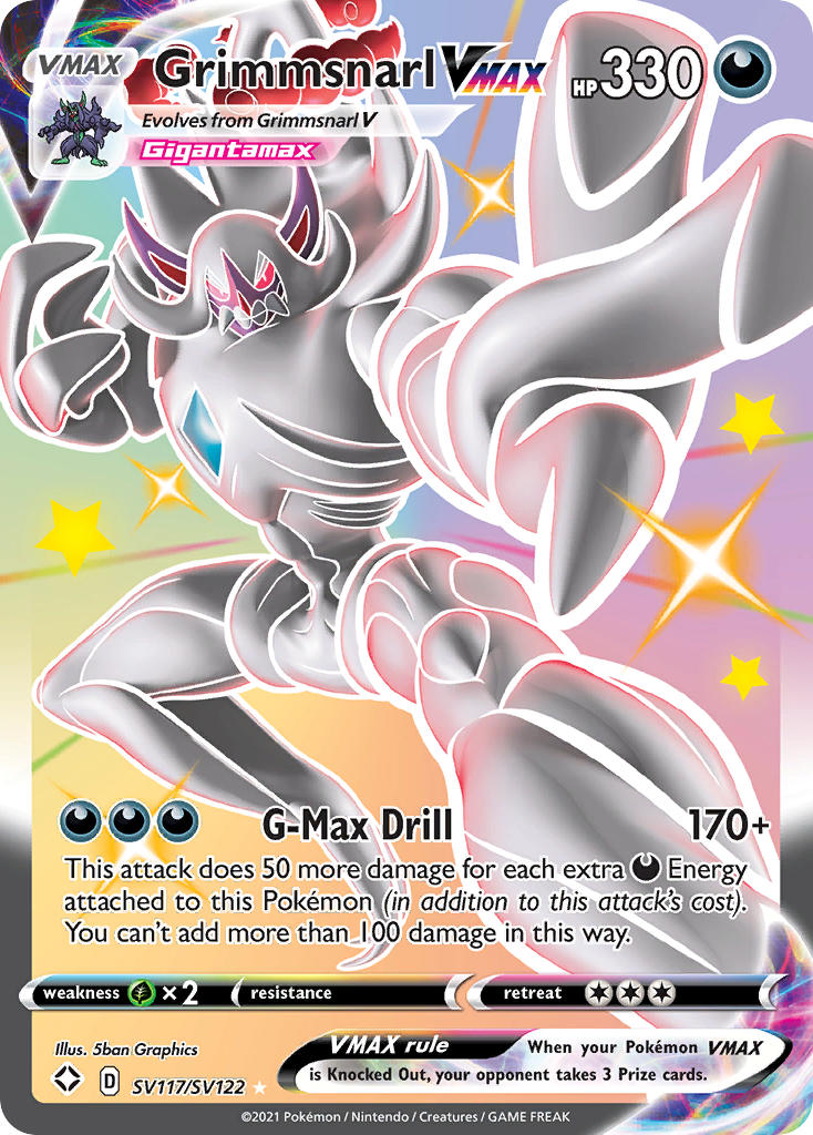Grimmsnarl VMAX (SV117/SV122) [Sword & Shield: Shining Fates] - Waypoint Games CA