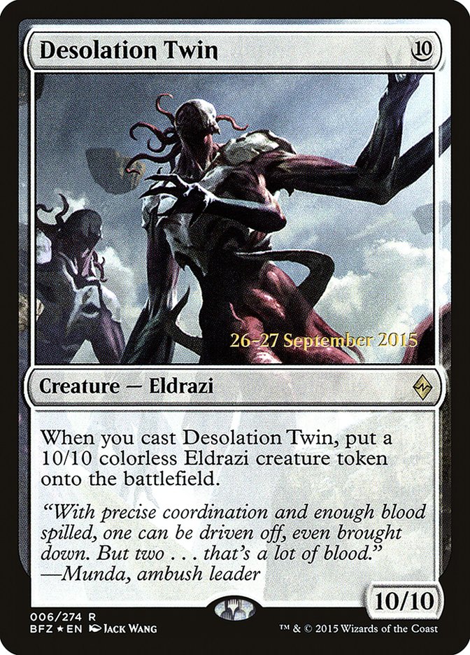 Desolation Twin [Battle for Zendikar Prerelease Promos] - Waypoint Games CA