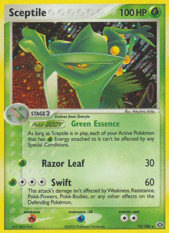 Sceptile (10/106) (Theme Deck Exclusive) [EX: Emerald] - Waypoint Games CA