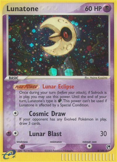 Lunatone (8/100) [EX: Sandstorm] - Waypoint Games CA
