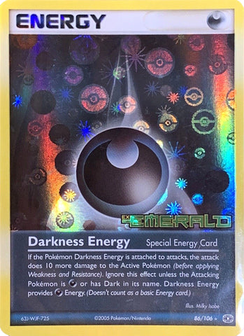 Darkness Energy (86/106) (Stamped) [EX: Emerald] - Waypoint Games CA
