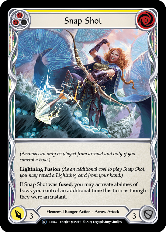 Snap Shot (Yellow) [U-ELE042] (Tales of Aria Unlimited)  Unlimited Rainbow Foil - Waypoint Games CA