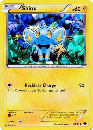 Shinx (43/99) (Cracked Ice Holo) (Blister Exclusive) [Black & White: Next Destinies] - Waypoint Games CA