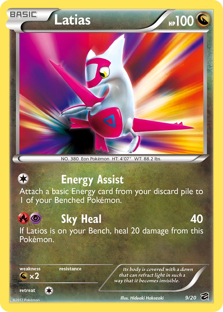 Latias (9/20) (Blister Exclusive) [Black & White: Dragon Vault] - Waypoint Games CA