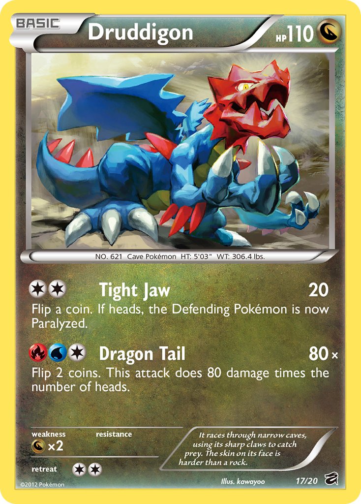 Druddigon (17/20) (Blister Exclusive) [Black & White: Dragon Vault] - Waypoint Games CA