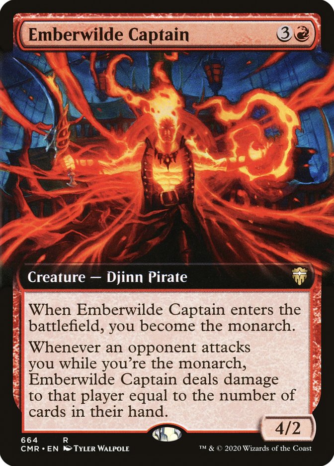 Emberwilde Captain (Extended Art) [Commander Legends] - Waypoint Games CA