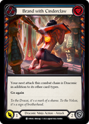 Brand with Cinderclaw (Blue) [UPR062] (Uprising)  Rainbow Foil - Waypoint Games CA