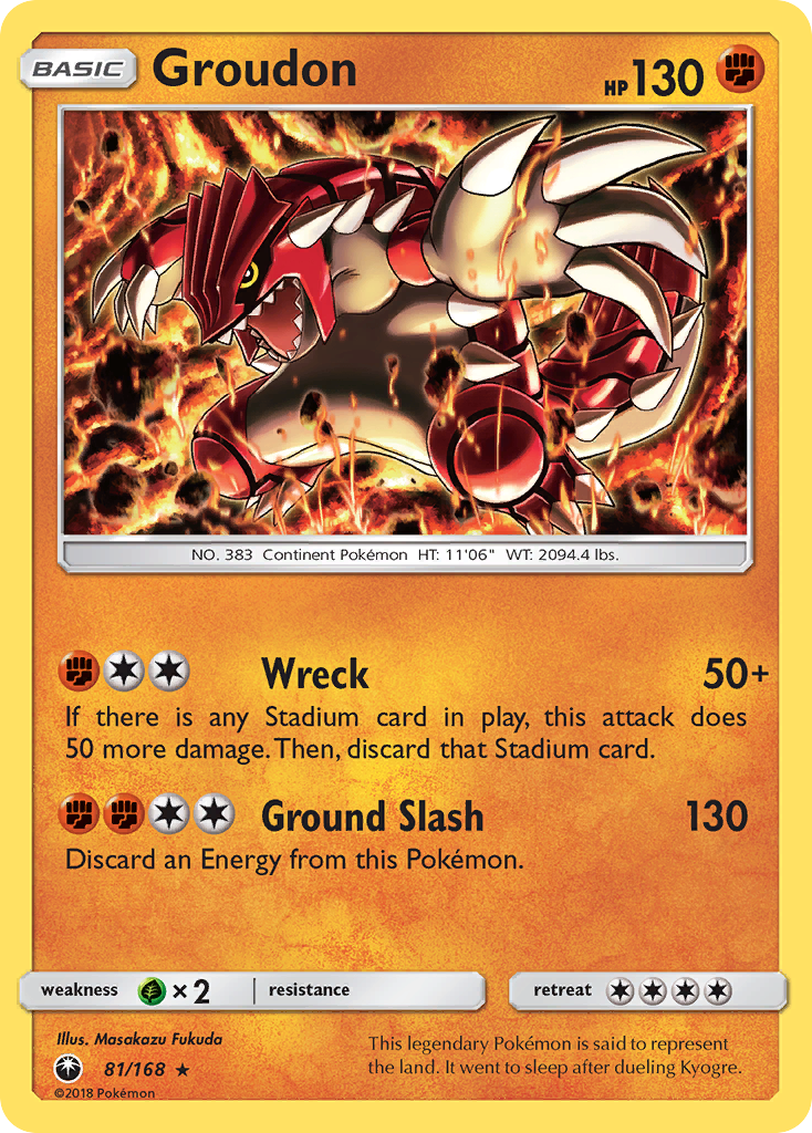 Groudon (81/168) [Sun & Moon: Celestial Storm] - Waypoint Games CA