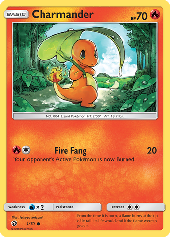 Charmander (1/70) [Sun & Moon: Dragon Majesty] - Waypoint Games CA