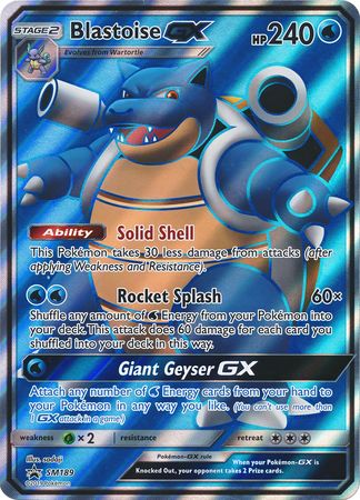 Blastoise GX (SM189) (Jumbo Card) [Sun & Moon: Black Star Promos] - Waypoint Games CA