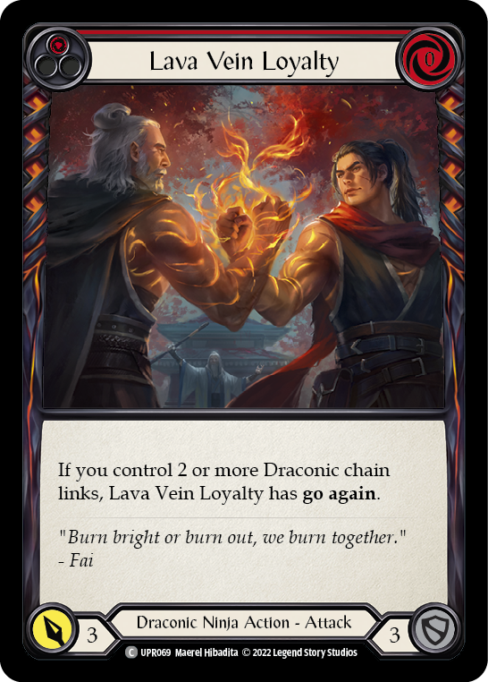 Lava Vein Loyalty (Red) [UPR069] (Uprising)  Rainbow Foil - Waypoint Games CA