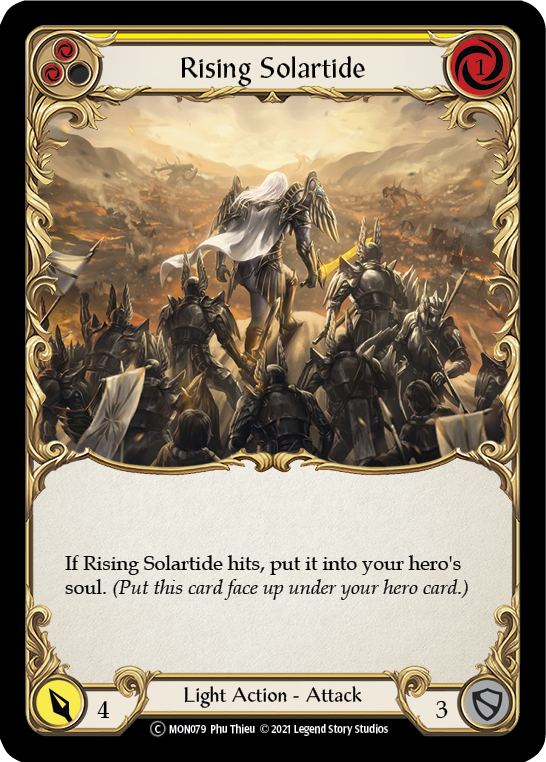 Rising Solartide (Yellow) [U-MON079] (Monarch Unlimited)  Unlimited Normal - Waypoint Games CA