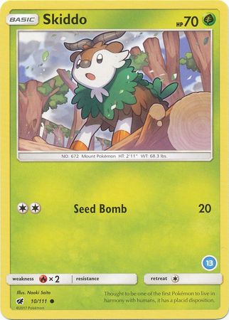 Skiddo (10/111) (Deck Exclusive #13) [Sun & Moon: Trainer Kit - Alolan Ninetales] - Waypoint Games CA