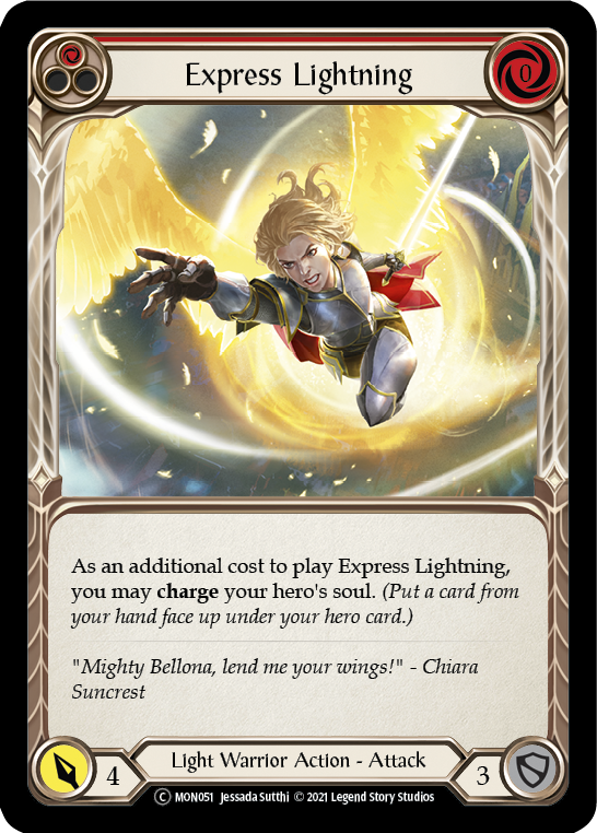 Express Lightning (Red) [U-MON051] (Monarch Unlimited)  Unlimited Normal - Waypoint Games CA