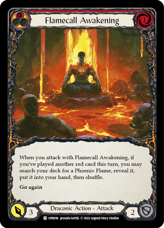 Flamecall Awakening [UPR096] (Uprising)  Rainbow Foil - Waypoint Games CA