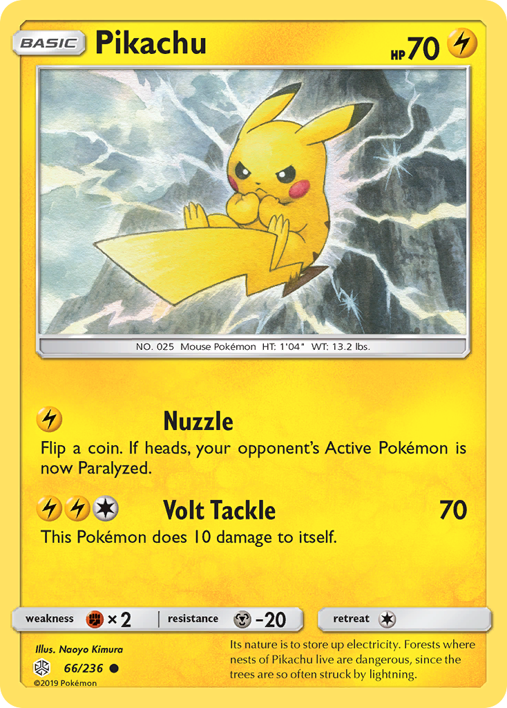 Pikachu (66/236) [Sun & Moon: Cosmic Eclipse] - Waypoint Games CA