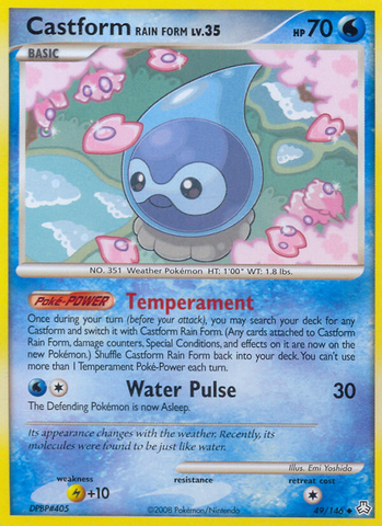 Castform Rain Form (49/146) [Diamond & Pearl: Legends Awakened] - Waypoint Games CA