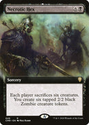 Necrotic Hex (Extended Art) [Commander Legends] - Waypoint Games CA