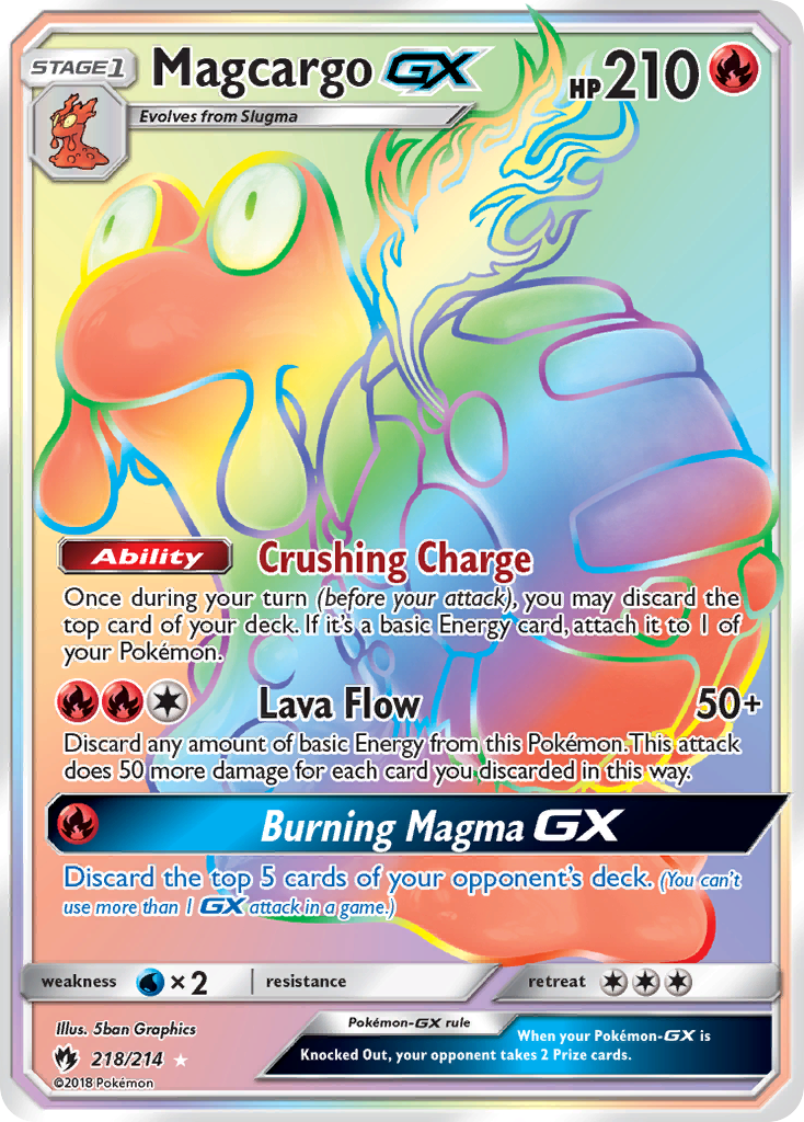 Magcargo GX (218/214) [Sun & Moon: Lost Thunder] - Waypoint Games CA
