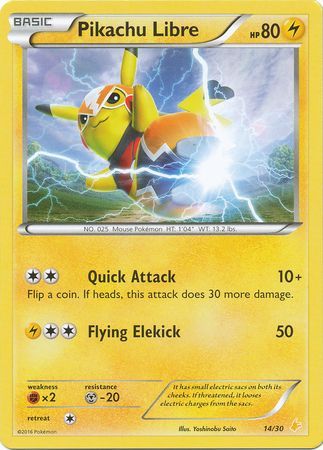 Pikachu Libre (14/30) [XY: Trainer Kit 3 - Pikachu Libre] - Waypoint Games CA