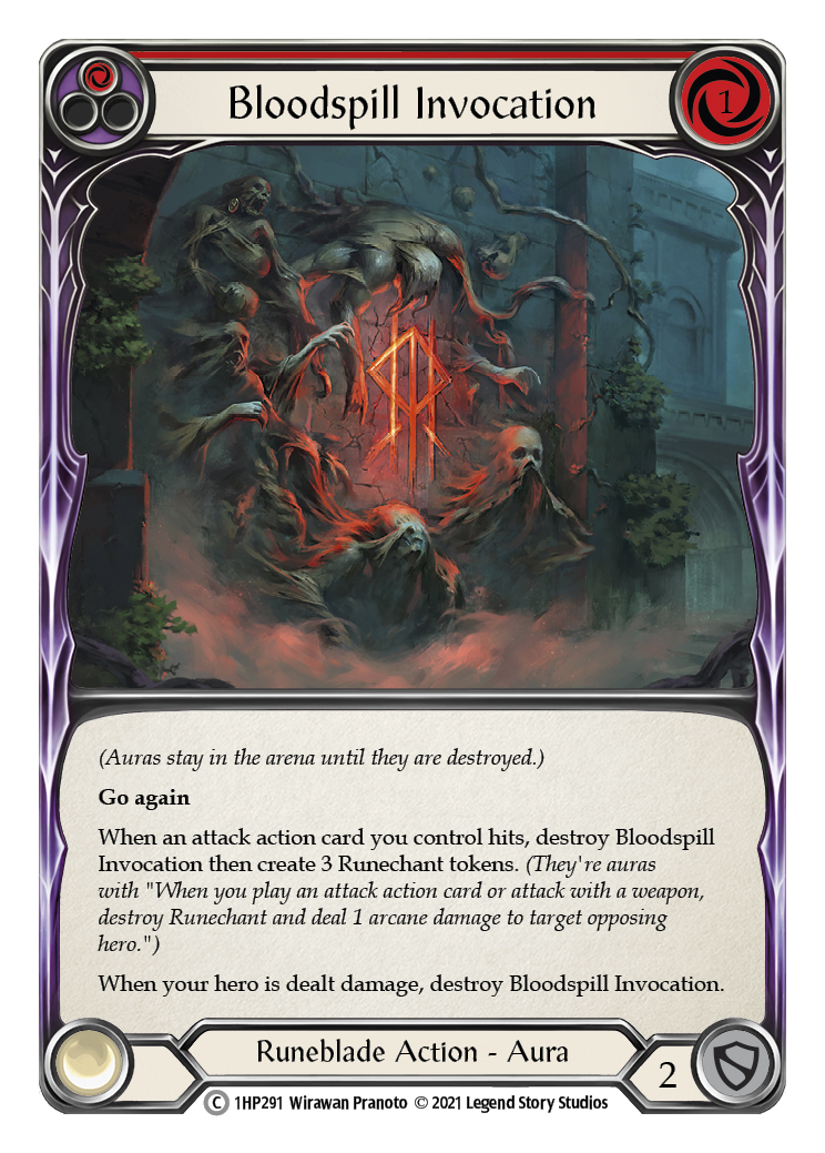 Bloodspill Invocation (Red) [1HP291] (History Pack 1) - Waypoint Games CA