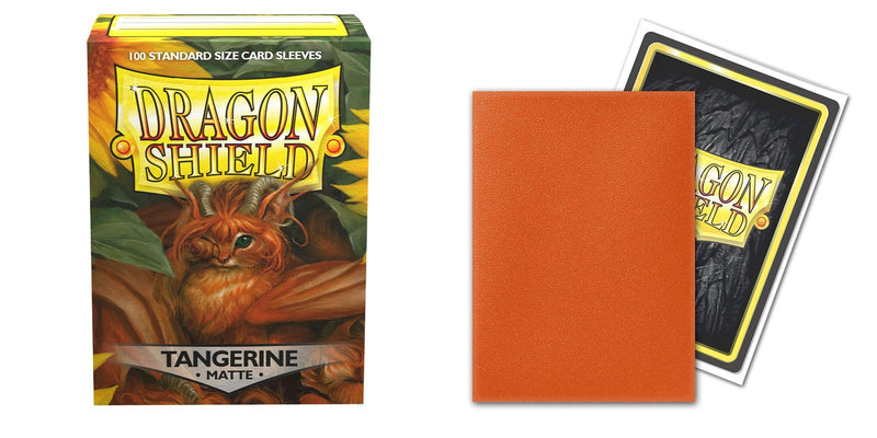 Dragon Shield Matte Tangerine Sleeves 100ct