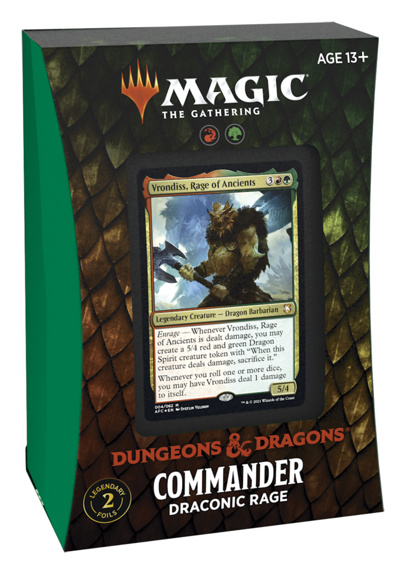 Adventures in the Forgotten Realms Commander Deck - Draconic Rage [Preorder: July 23rd]