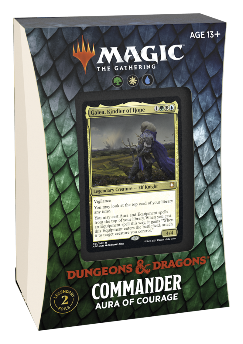 Adventures in the Forgotten Realms Commander Deck - Aura of Courage [Preorder: July 23rd]
