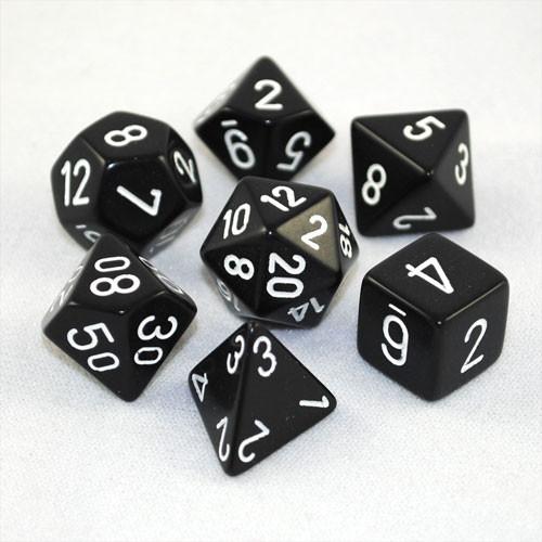 Chessex Polyhedral 7-Die Opaque Dice Set