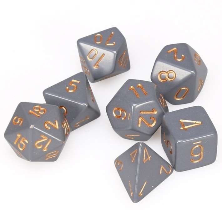 Chessex Polyhedral 7-Die Opaque Dice Set